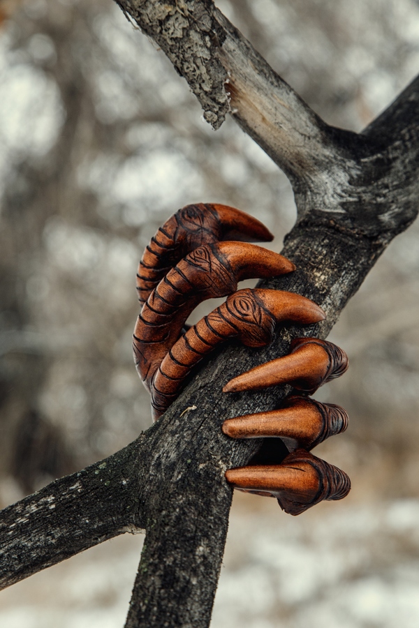 Dragon Claws 2.0 leather bracelet - My, Leather, Leather, , A bracelet, The Dragon, Claws, Longpost