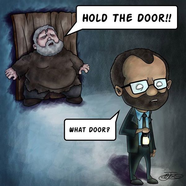 Thin - Game of Thrones, World of the wild west, West, Hodor, Crossover, Humor, Bernard