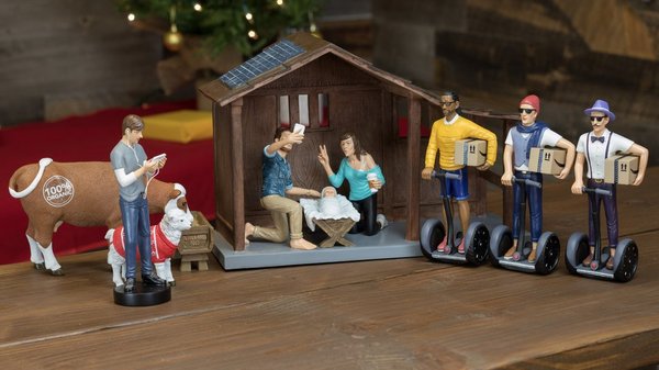 Nativity scene, XXI century. - Christmas, Den, Hipster