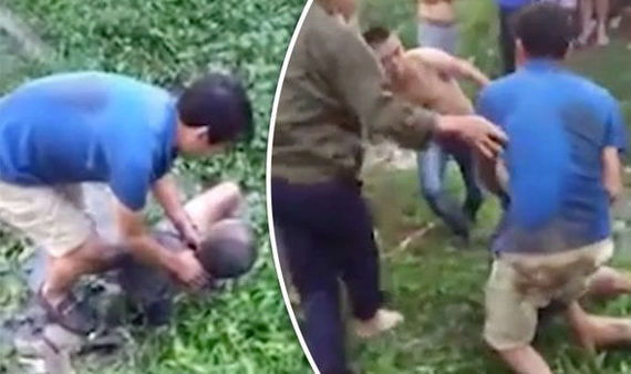 Dog abductor brutally beaten and caged in Vietnam - news, Longpost, Crime, Dog, Abduction, Punishment, Vietnam