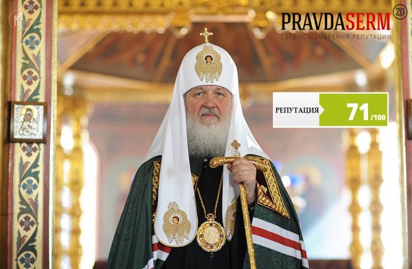 Measuring the reputation of Patriarch Kirill. Pravdaserm. - Serm, Pravdaserm, Patriarch, , Reputation