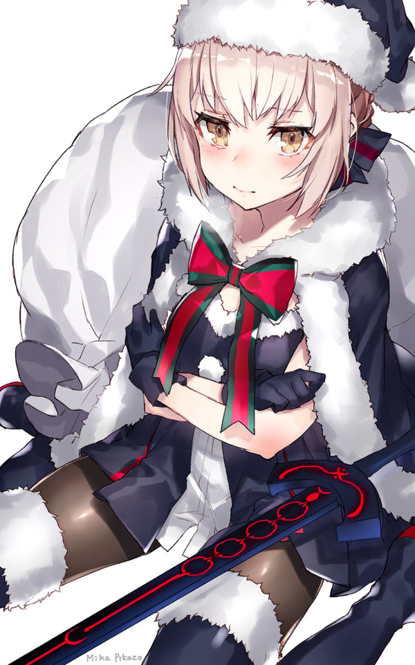 Anime Art , Anime Art, Fate Grand Order, Saber, Saber Alter, Santa Alter