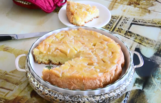 Charlotte with apples - My, Recipe, Biscuit, Charlotte, Bakery products, Apples, Pie, , Longpost