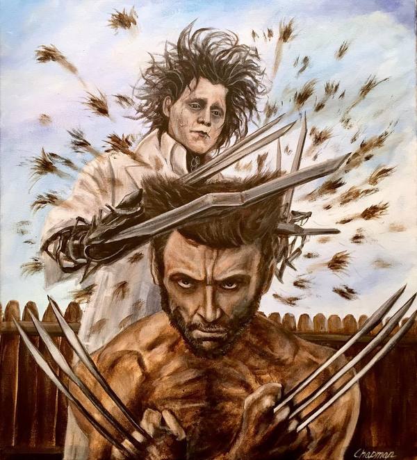 I liked the way the bush in your yard was trimmed... - Art, Movies, Edward Scissorhands, Wolverine X-Men, Стрижка, Wolverine (X-Men)