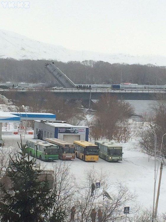 Bridge in Ust-Kamenogorsk - Ust-Kamenogorsk, Bridge, Longpost, State of emergency, Kazakhstan