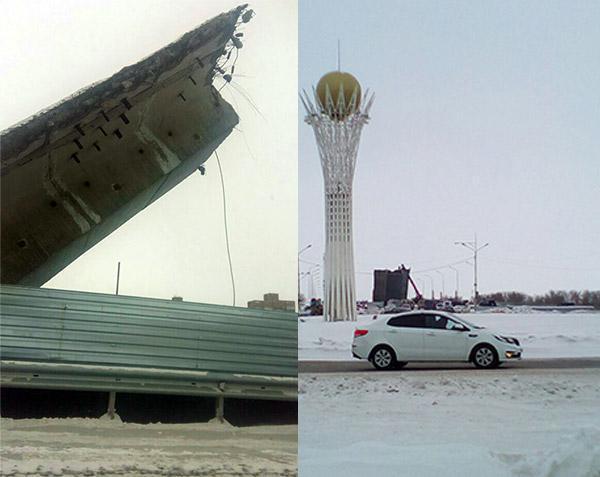 Bridge in Ust-Kamenogorsk - Bridge, Ust-Kamenogorsk, Kazakhstan, State of emergency, Longpost