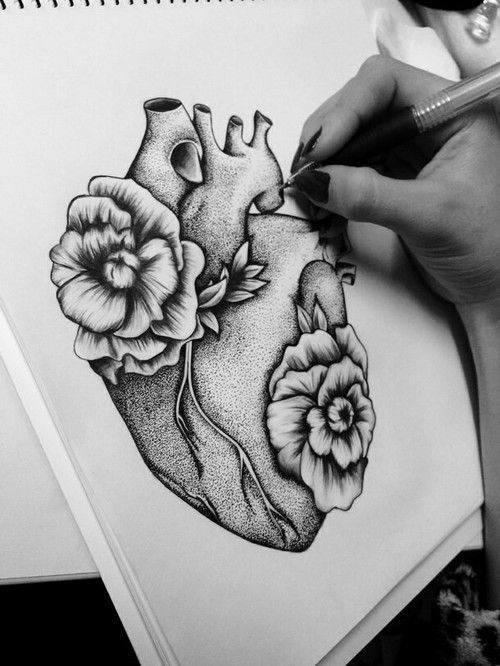 Sketch Collection: Heart - Llt, Longpost, Tattoo, Sketch, Heart, A selection