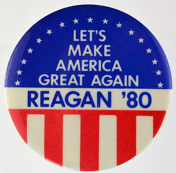 History is cyclical - Ronald Reagan, Clinton, Donald Trump, Slogan, Politics, US elections, Bill clinton
