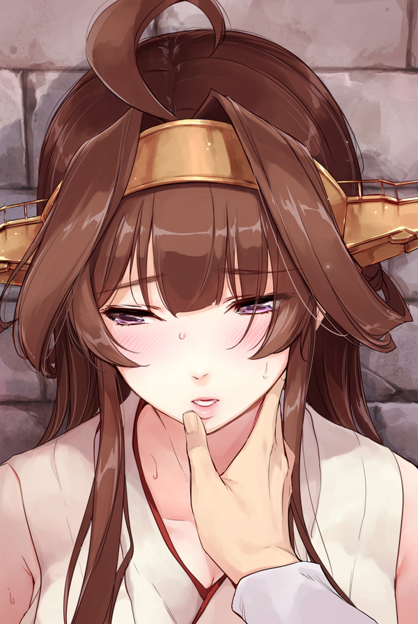 Burning Love - Anime, Anime art, Kantai collection, Kongou, 