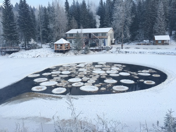 Speaking of unusual natural phenomena - My, Карелия, Ice, Nature, freezing