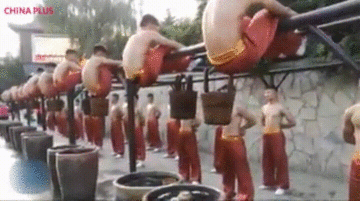 Training in Shaolin - Kung Fu, , GIF