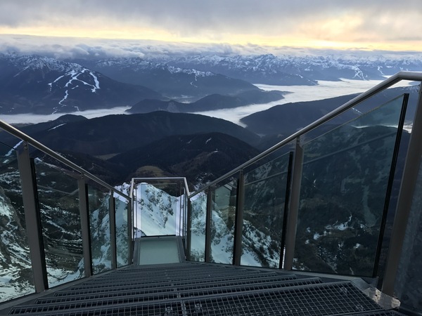 Stairs to nowhere - Stairs, Austria, The mountains, Observation deck