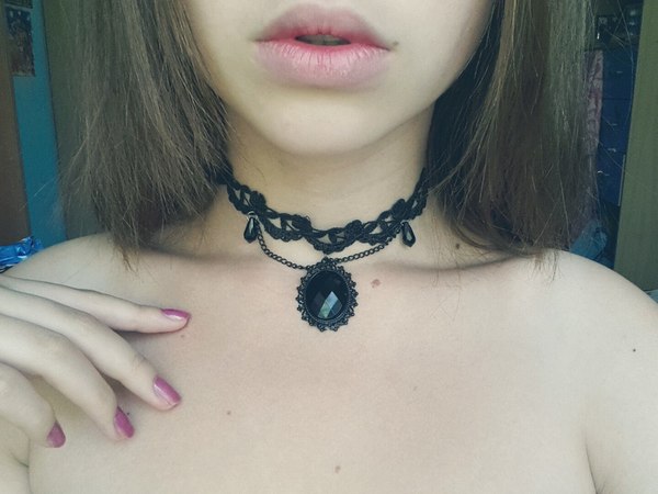 A cute choker for you - NSFW, My, Choker, Milota, Girls, beauty, Photo