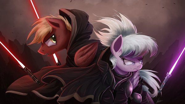 The Force is strong with this two My Little Pony, , Star Wars, Ncmares, 