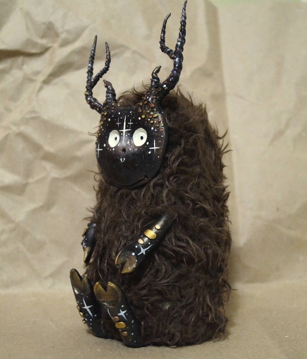 Space? - My, With your own hands, Creatures, Polymer clay, Interior toy, Mixed media, Needlework, Longpost