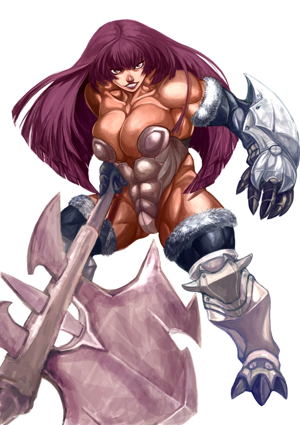 Warrior - Art, Strong girl, Sleep-Sleep, Fantasy, Warrior, Anime, Anime art, Anime original