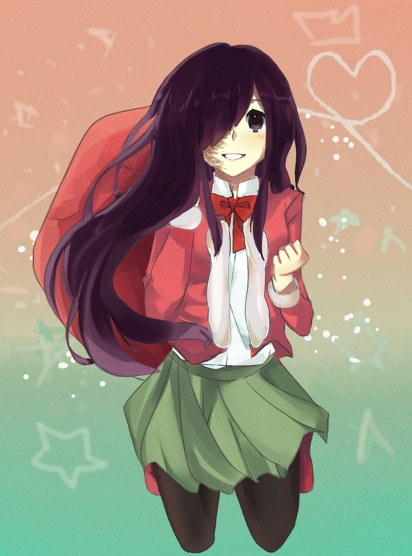 Santa Hanako - Hanako ikezawa, Katawa Shoujo, Anime Art, Аниме, Не аниме, Визуальная новелла