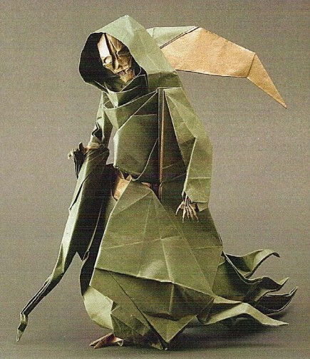 Mowing paper post. - CynicMansion, Grim Reaper, Mowing, Mower, Origami, Video