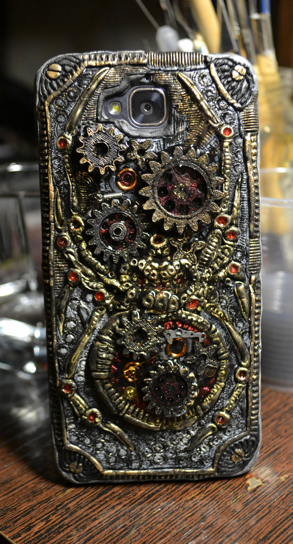 Steampunk case honor 4c pro - Моё, Стимпанк, Phonecase, Honor 4c PRO, Длиннопост