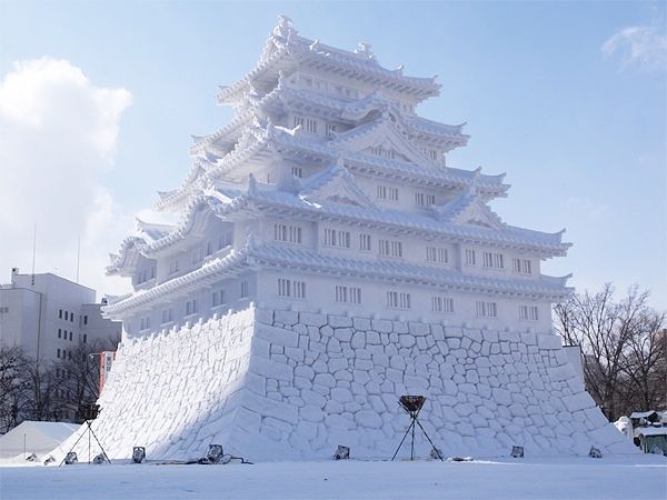 temple made of snow - Temple, Snow