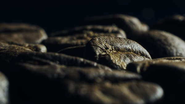 Coffee beans up close. - My, Macro, Photo, Nikon, Macro rings, Coffee, Grain, Corn, Macro photography