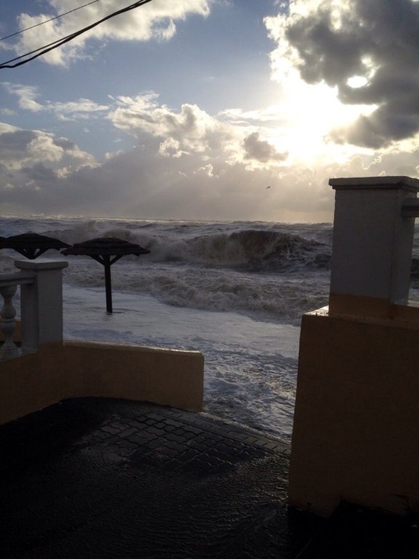 Sochi yesterday - Sochi, Hurricane, Sea, Wave, Foam, Wind, , Longpost