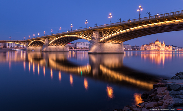 Bridge. - My, Photo, The photo, Bridge, River, Architecture, Danube, Budapest, Evening