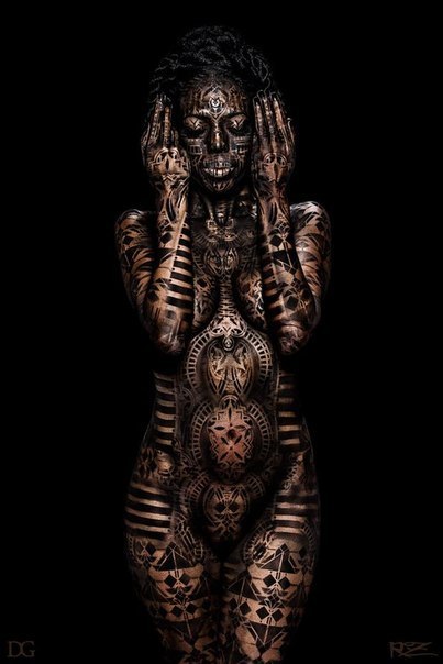 Michael Rosner. Body-art - NSFW, Бодиарт, Не мое, Michael Rosner, Длиннопост