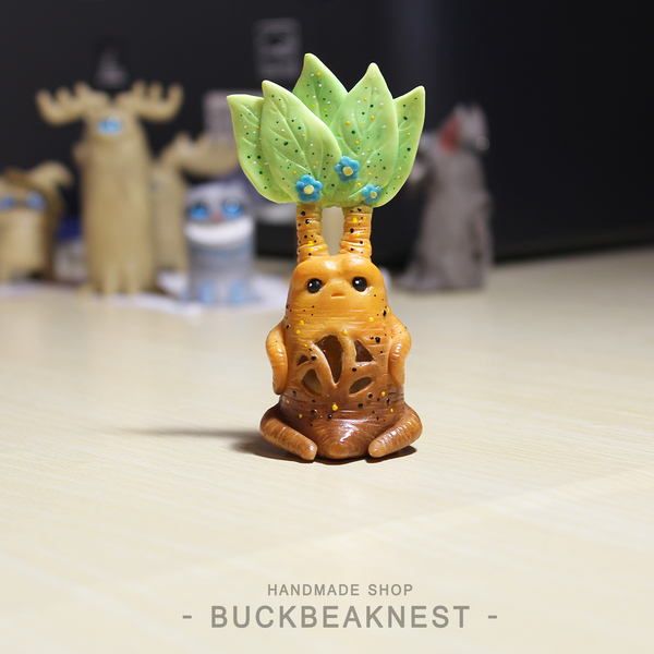 Mandrake Roots - My, Needlework, Polymer clay, Creation, Harry Potter, With your own hands, Fantasy, Figurines, Pendant, Longpost