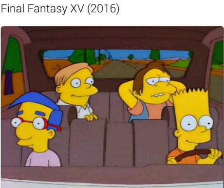 Another prediction in the simpsons - The Simpsons, Final Fantasy, Gamers, Cartoons, Final Fantasy XV