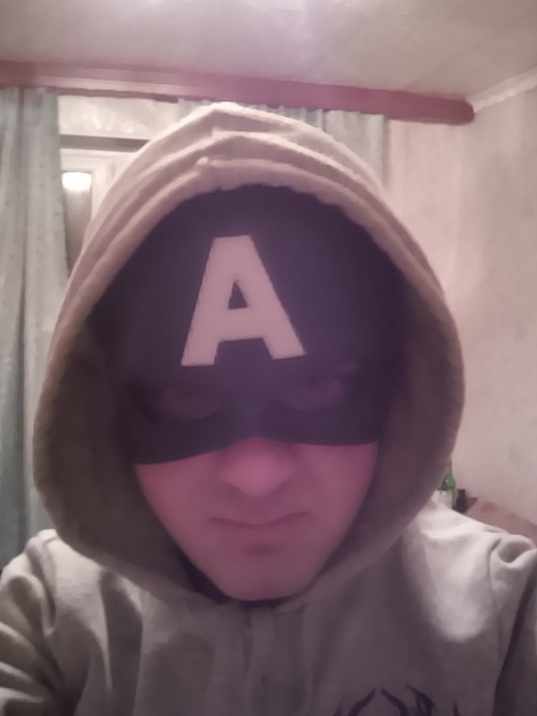 A means Alexander. - My, Captain America, Mask, Photo