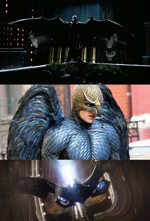 Profession - pilot - Batman, Birdman, Spiderman, Michael Keaton