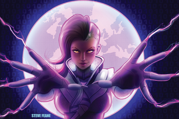 Overwatch characters. Sombra. - Games, Girls, Sombra, Overwatch, Art, Blizzard