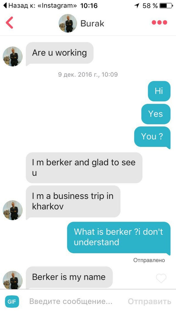  )    )    Im berker too %)  , I dont speak english, 