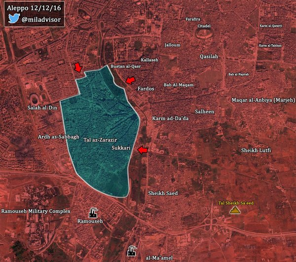 Syrian forces begin clearing the last militant stronghold in Aleppo - Politics, Syria, Риа Новости