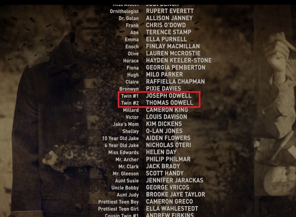 The twins in the film House for Peculiar Children were played .. twins? - My, House of Peculiar Children, Twins, Spoiler