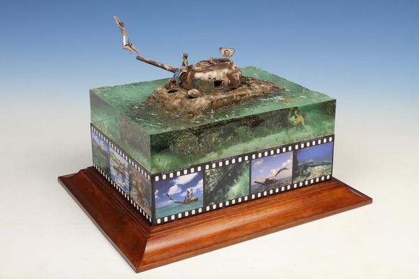 Water diorama and how it is made - Diorama, Modeling, Battle of Saipan, Saipan, Video, Longpost