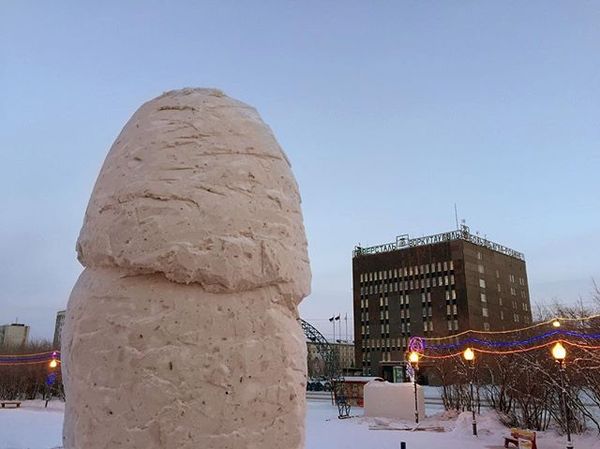 В Воркуте строят самый красивый снежный городок... - Воркута, Красота, Снежный гном, Ага