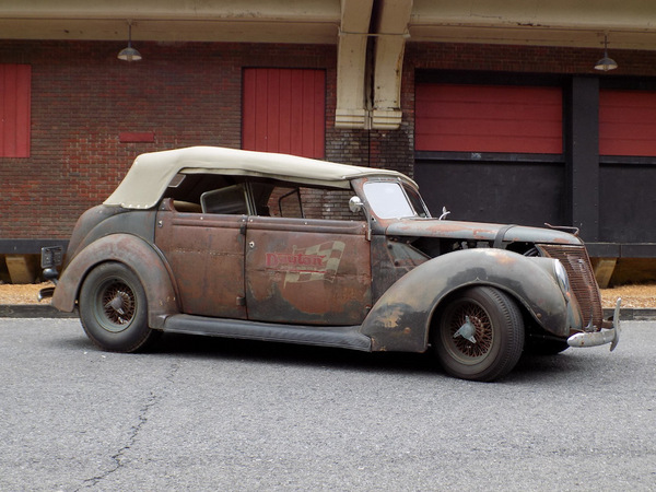    1937  SEMA. Ford phaeton, 1937, Sema, Rat look, Driverlife, 