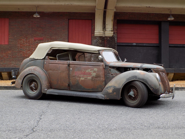 Restored 1937 Ford Phaeton for SEMA. - , 1937, , Rat look, , Longpost