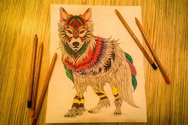 How to find inspiration? - My, Baikal, Creation, Drawing, Inspiration, Wolf, Shaman, Shamans