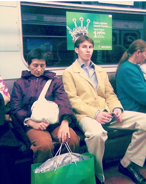 Царь в Петербургском метро=)