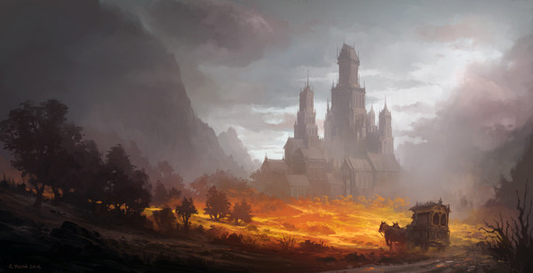 The Master Returns - , Andreas Rocha, Art, Digital drawing, Fantasy, Lock, Gothic