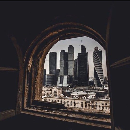 View from the attic on Kutuzovsky Prospekt - Attic, Moscow, View from the window, Moscow City, Not mine