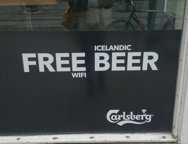 FREE BEER? - Free, Iceland, Beer, Wi-Fi