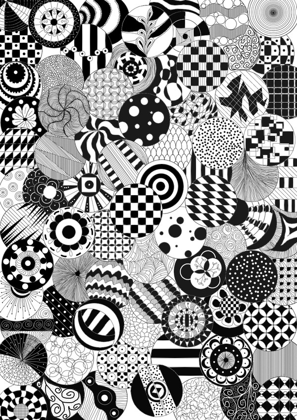 Zentangle - My, Zentangle, Art, Drawing on a tablet