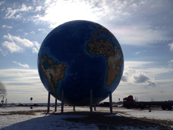 The largest globe in Europe - the globe, Planet Earth, Dorogobuzh