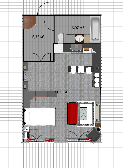 Layout of the 1st apartment - My, Design, Interior, Repair, Russia, Layout, Longpost