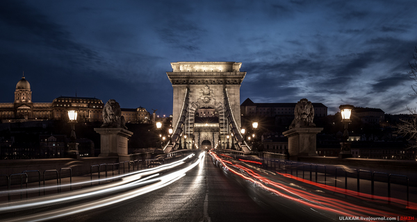 Bridges. - Budapest, Bridge, Town, Sunset, Night, My, Photo, The photo, Danube