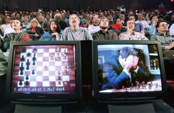 Garry Kasparov loses to the Deep Blue supercomputer, 1997, New York - Deep Blue, Garry Kasparov, Losing